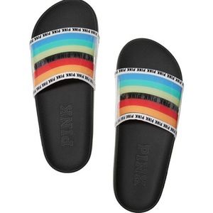 Vs Victoria's Secret Pink Slide Rainbow M 7/8